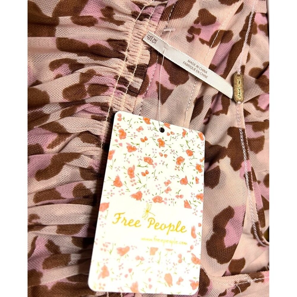 Free People Women's Meg's Cropped Blouse Size XS NWT - Picture 3 of 3